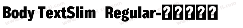 Body TextSlim   Regular字体转换